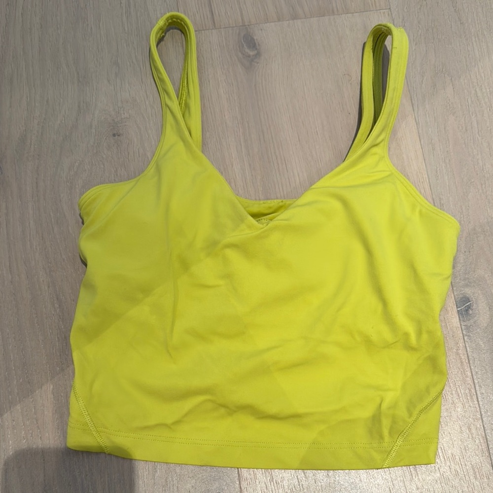 lululemon athletica Lime Green Crop Top